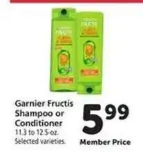 Safeway Garnier Fructis Shampoo or Conditioner offer