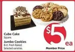 Safeway Cube Cake offer