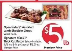 Safeway Open Nature Assorted Lamb Shoulder Chops offer