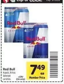 Safeway Red Bull offer