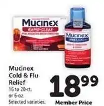 Safeway Mucinex Cold & Flu Relief offer