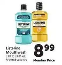 Safeway Listerine Mouthwash offer