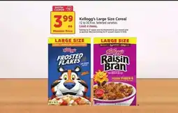 Safeway Kellogg's Large Size Cereal offer