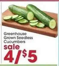 Giant Eagle Greenhouse Grown Seedless Cucumbers offer