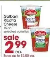 Giant Eagle Galbani Ricotta Cheese offer