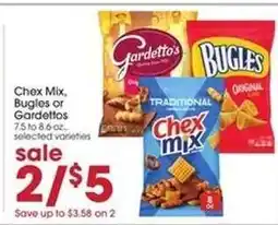 Giant Eagle Chex Mix, Bugles Or Gardettos offer