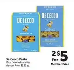 Safeway De Cecco Pasta offer