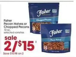 Giant Eagle Fisher Pecan Halves or Chopped Pecans offer