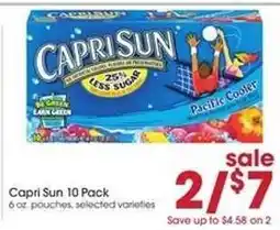 Giant Eagle Capri Sun 10 Pack offer