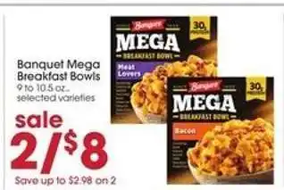 Giant Eagle Banquet Mega Breakfast Bowls offer