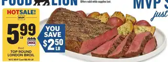 Food Lion Beef Top Round London Broil offer