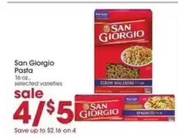 Giant Eagle San Giorgio Pasta offer