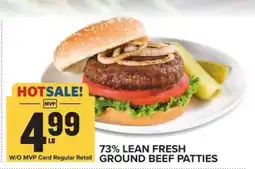 Food Lion 73% Lean Fresh Ground Beef Patties offer