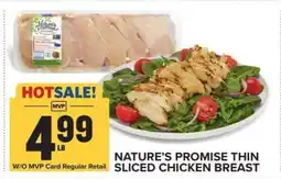 Food Lion Nature's Promise Thin Sliced Chicken Breast offer