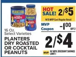 Food Lion Planters Dry Roasted or Cocktail Peanuts offer