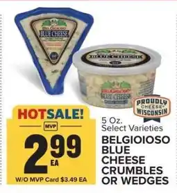 Food Lion BELGIOIOSO BLUE CHEESE CRUMBLES OR WEDGES offer
