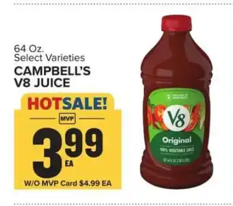 Food Lion Campbell's V8 Juice offer