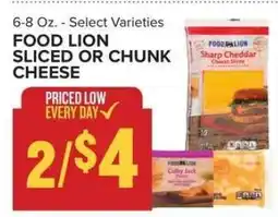 Food Lion FOOD LION SLICED OR CHUNK CHEESE offer