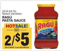Food Lion Ragú Pasta Sauce offer