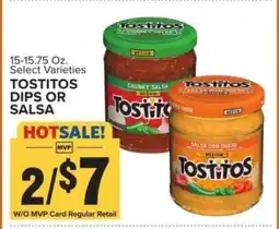 Food Lion TOSTITOS DIPS OR SALSA offer