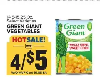 Food Lion Green Giant Vegetables offer