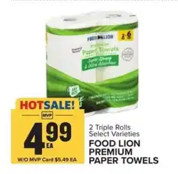 Food Lion FOOD LION PREMIUM PAPER TOWELS offer