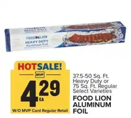 Food Lion FOOD LION ALUMINUM FOIL offer