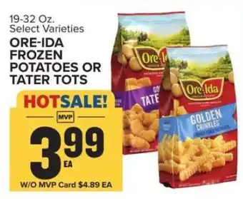 Food Lion Ore-Ida Frozen Potatoes or Tater Tots offer