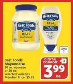 Albertsons Best Foods Mayonnaise offer