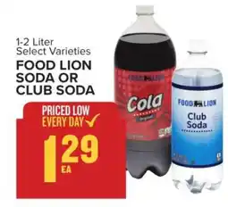 Food Lion FOOD LION SODA OR CLUB SODA offer