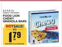 Food Lion FOOD LION CHEWY GRANOLA BARS offer