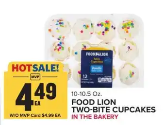 Food Lion FOOD LION TWO-BITE CUPCAKES offer