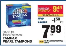 Food Lion Tampax Pearl Tampons offer