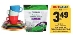 Food Lion FOOD LION DISHWASHER PODS offer
