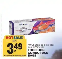 Food Lion FOOD LION COMBO PACK BAGS offer