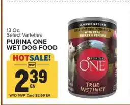 Food Lion Purina One Wet Dog Food offer