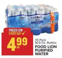 Food Lion FOOD LION PURIFIED WATER offer