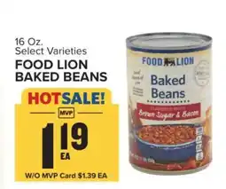 Food Lion FOOD LION BAKED BEANS offer