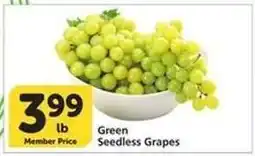 Albertsons Green Seedless Grapes offer
