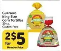 Albertsons Guerrero King Size Corn Tortillas offer