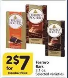 Albertsons Ferrero Bars offer