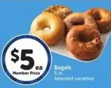 Albertsons Bagels offer