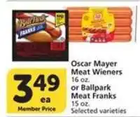 Albertsons Oscar Mayer Meat Wieners or Ballpark Meat Franks offer