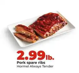 Hy-Vee Pork Spare Ribs offer