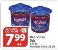 Albertsons Red Vines Tub offer