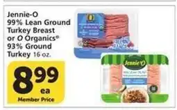 Albertsons Jennie-O 99% Lean Ground Turkey Breast or O Organics 93% Ground Turkey offer