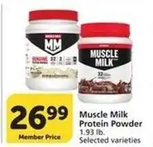 Albertsons MUSCLE MILK PROTEIN POWDER offer