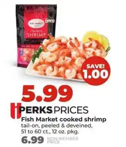 Hy-Vee Fish Market cooked shrimp offer