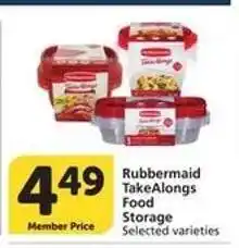 Albertsons Rubbermaid TakeAlongs Food Storage offer
