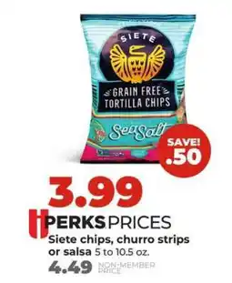 Hy-Vee Siete chips, churro strips or salsa offer